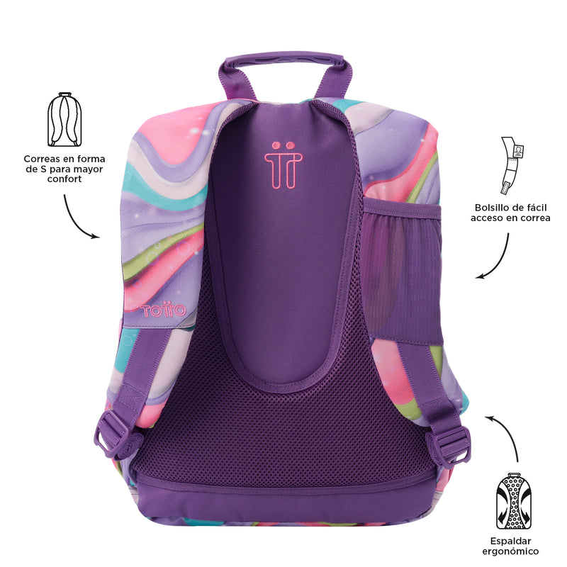 Mochila para colegio Gommas Morado