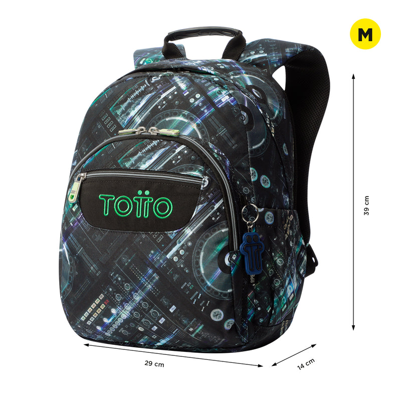 Mochila para colegio Gommas Negro