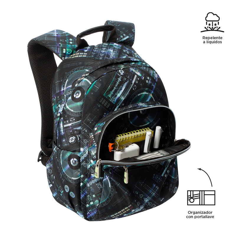 Mochila para colegio Gommas Negro