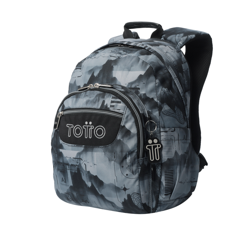 Mochila Juvenil Gommas Gris