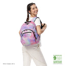 Mochila Juvenil Acuarela Glitter Mediano Rosado