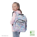 Morral Juvenil Acuarela Glitter Mediano Azul