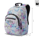 Morral Juvenil Acuarela Glitter Mediano Azul