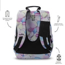 Morral Juvenil Acuarela Glitter Mediano Azul