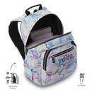 Morral Juvenil Acuarela Glitter Mediano Azul