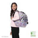 Mochila Juvenil Gommas Glitter Mediano Rosado