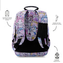 Mochila Juvenil Gommas Glitter Mediano Rosado