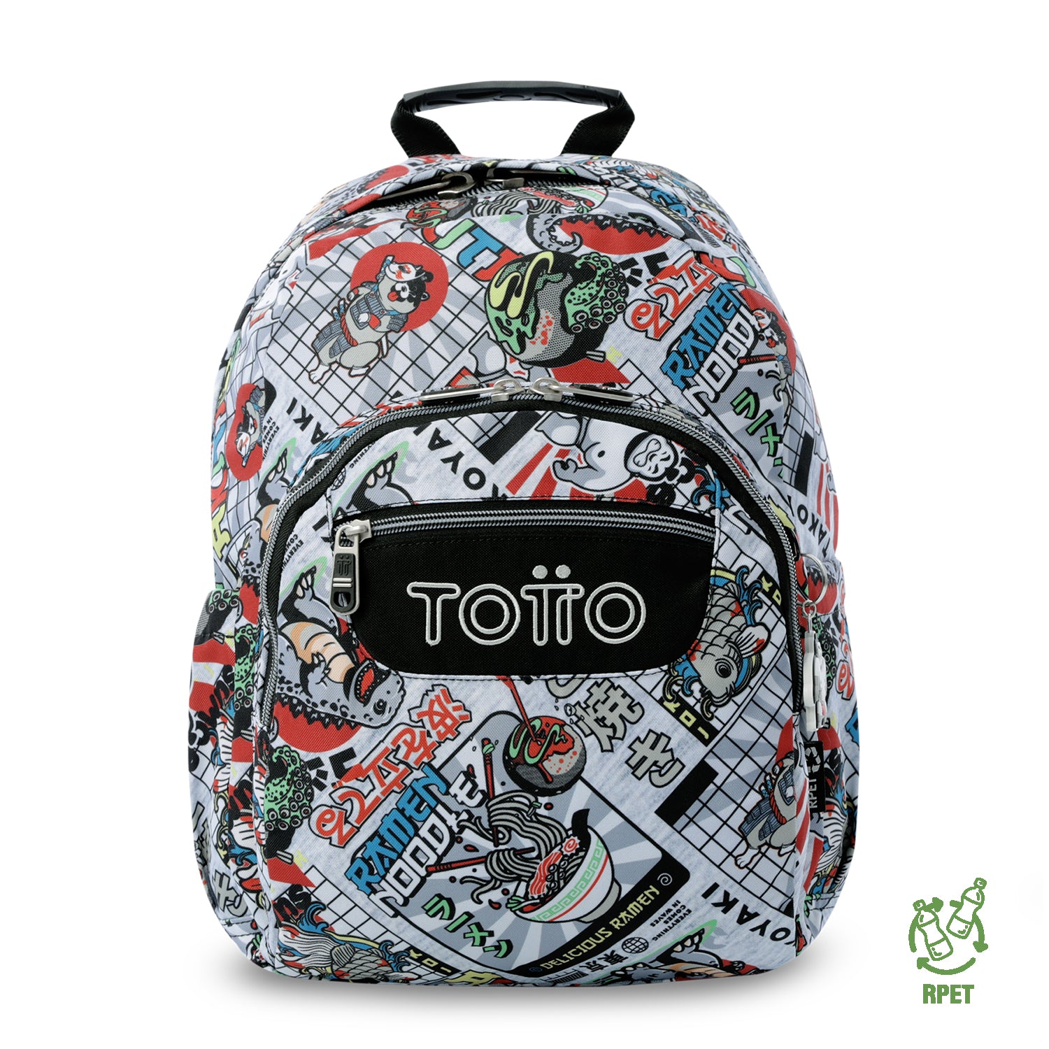 Mochila Juvenil Gommas Mediano Gris