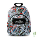 Mochila Juvenil Gommas Mediano Gris