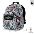 Mochila Juvenil Gommas Mediano Gris