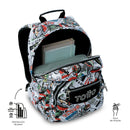 Mochila Juvenil Gommas Mediano Gris