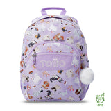 Mochila Juvenil Gommas Glitter
