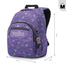 Mochila Juvenil Gommas Mediano Morado