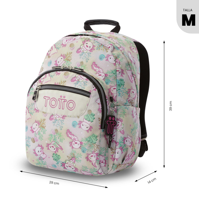 Mochila Juvenil Gommas Mediano Blanco