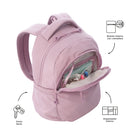 Mochila Universitaria Steif Nara Porta Laptop 14" Rosado Mujer