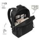 Mochila Universitaria Porta Laptop 14" Estambul Negro Mujer