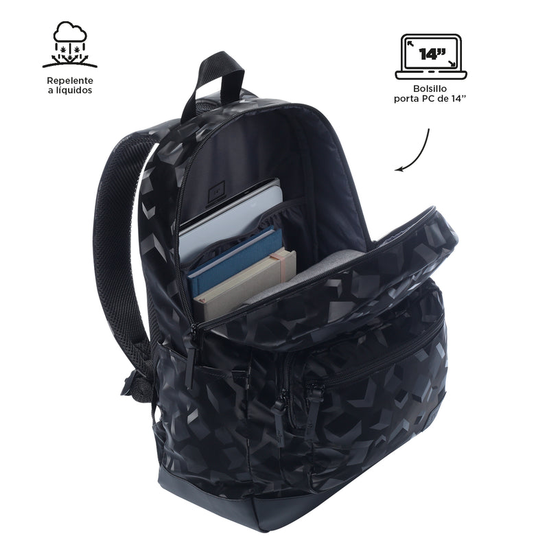 Mochila Universitaria Porta PC 14" Tocax Negro Mujer