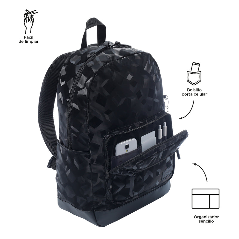 Mochila Universitaria Porta PC 14" Tocax Negro Mujer