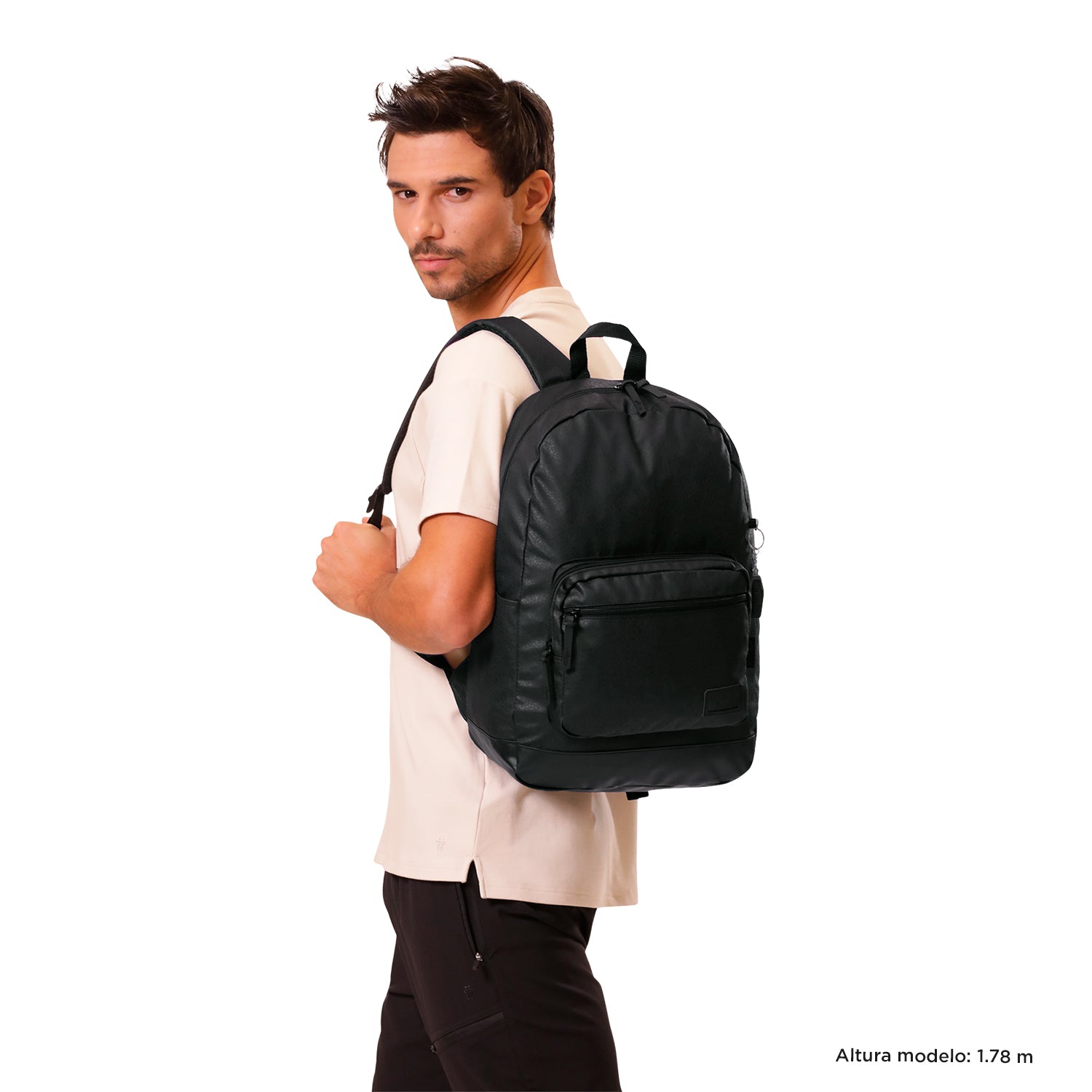 Mochila Universitaria Porta Laptop 14" Tocax Negro Hombre