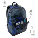 Mochila universitaria tocax azul