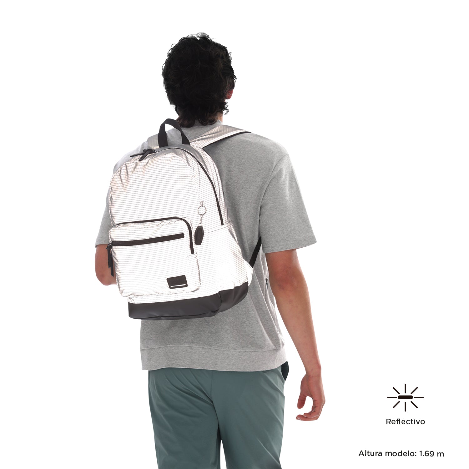 Mochila Universitaria Porta Laptop 14" Tocax Gris Hombre