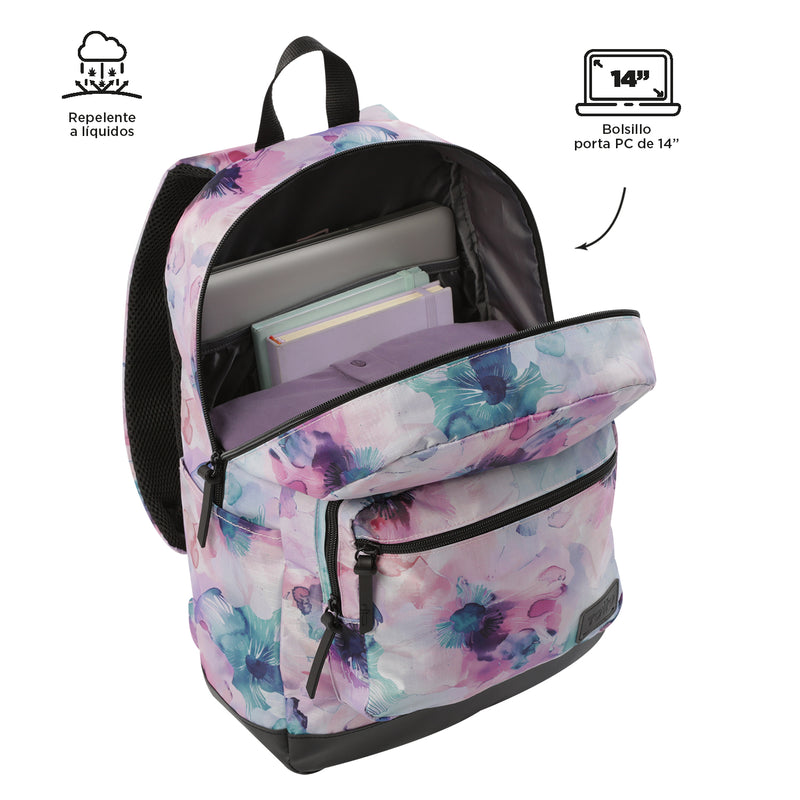 Mochila Universitaria Porta Laptop 14" Tocax Rosado Mujer