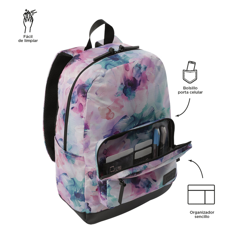 Mochila Universitaria Porta Laptop 14" Tocax Rosado Mujer