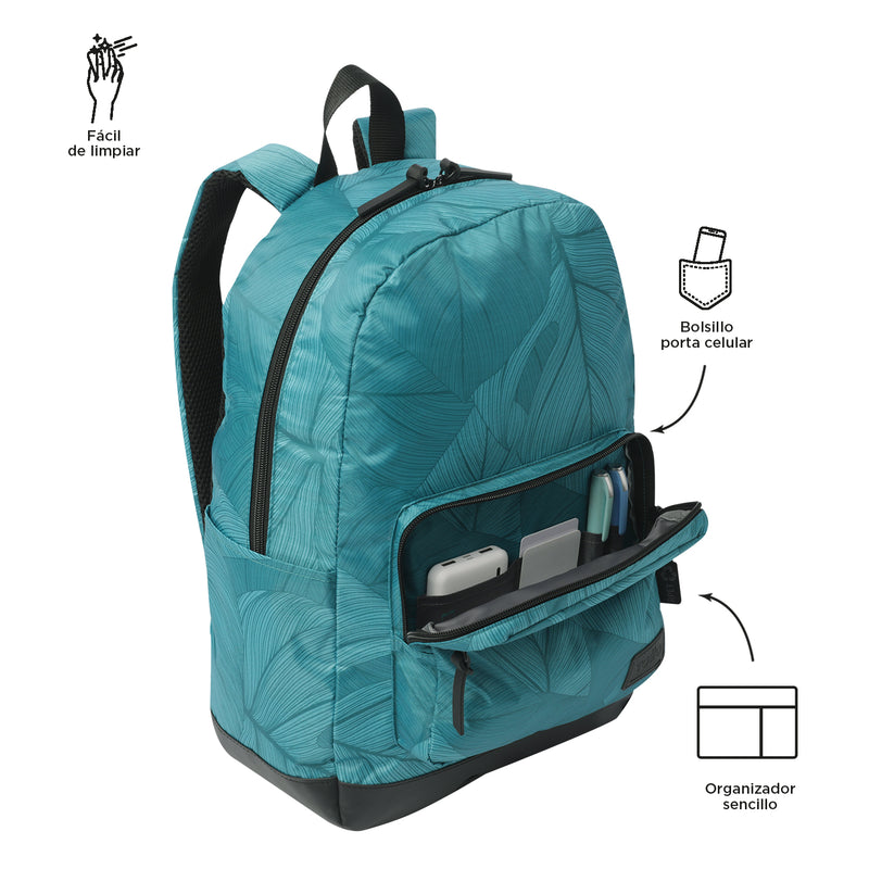 Mochila Universitaria Porta Laptop 14" Tocax Azul Mujer