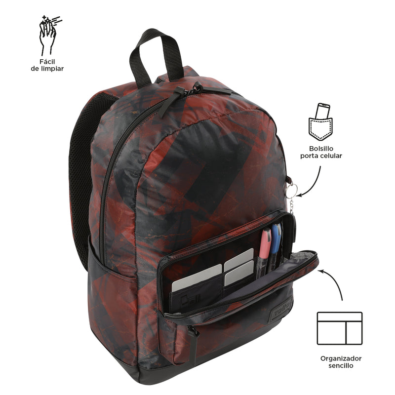 Mochila Universitaria Porta PC 14" Tocax Rojo Hombre