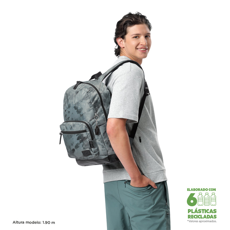 Mochila Universitaria Porta PC 14" Tocax Gris Hombre