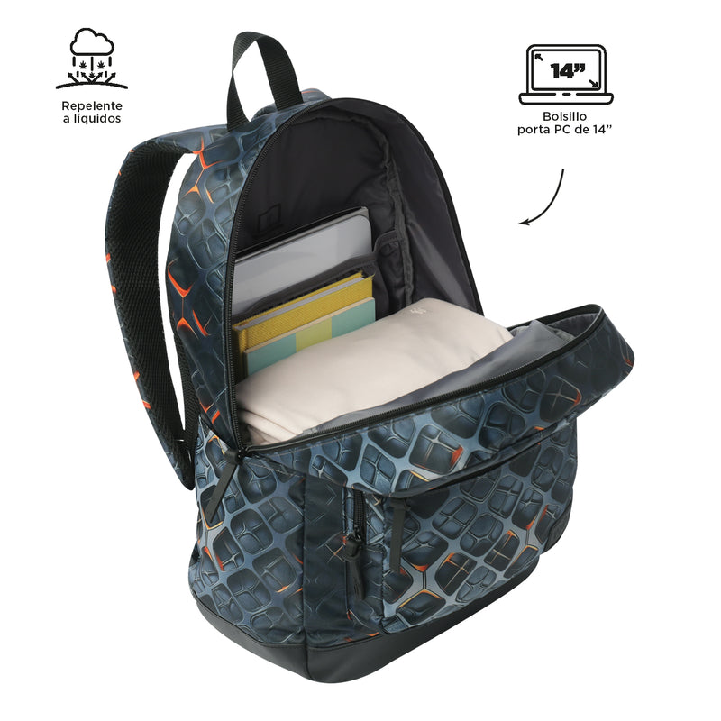 Mochila Universitaria Porta PC 14" Tocax Negro Hombre