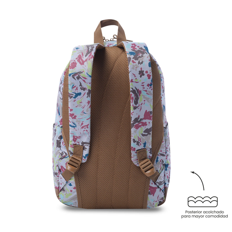 Mochila Universitario Porta PC 14" Tocax Beige Mujer