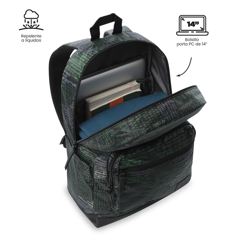 Mochila Universitario Porta PC 14" Tocax Negro Hombre