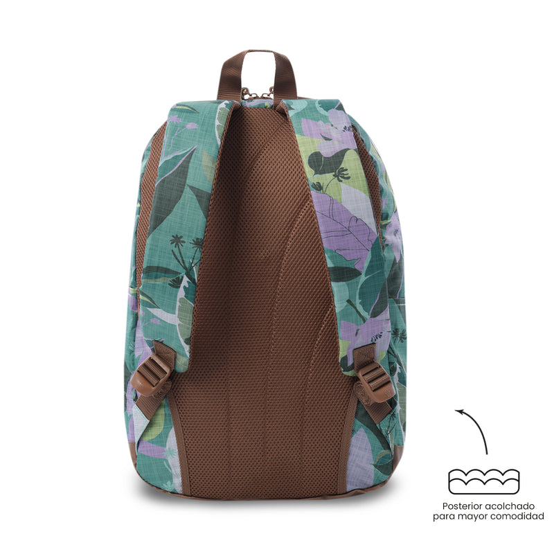 Mochila Universitaria Porta PC 14" Tocax Verde Mujer