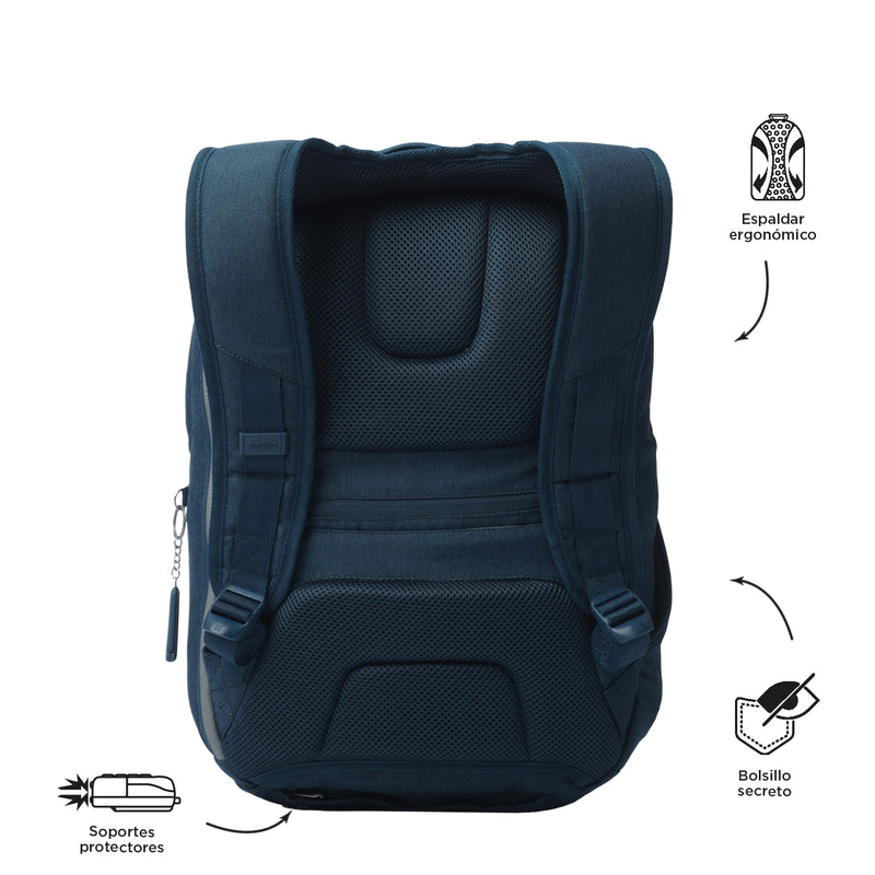 Mochila Ejecutivo Porta PC13" Colbert Azul Hombre