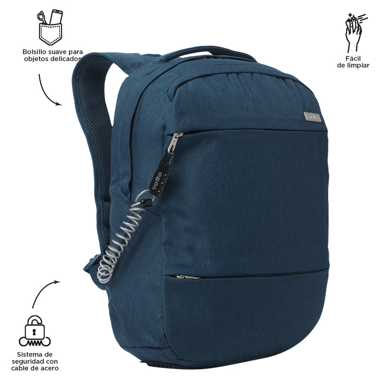 Mochila Ejecutivo Porta PC13" Colbert Azul Hombre