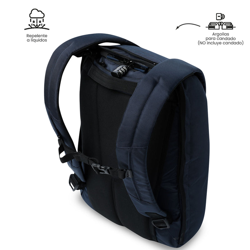 Mochila Antirrobo Porta PC 15.4" Bunker Pack 4.0 Azul Hombre