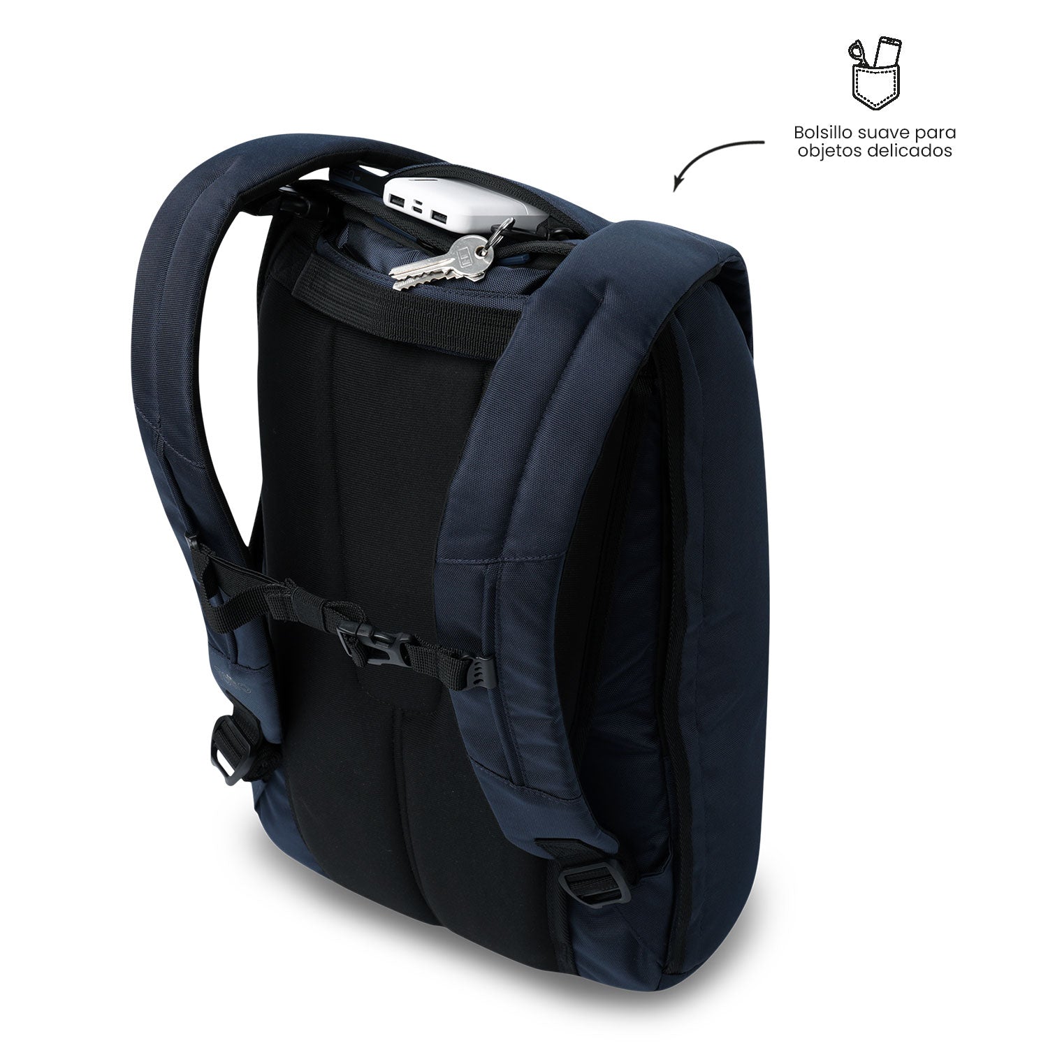 Mochila Antirrobo Porta PC 15.4" Bunker Pack 4.0 Azul Hombre