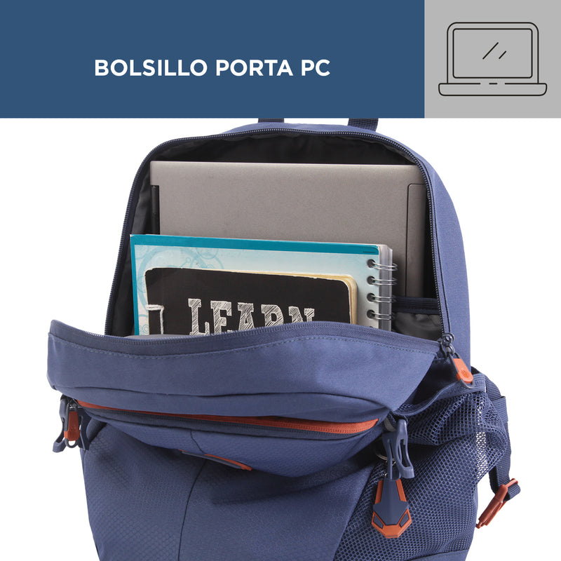 Mochila Deportto Porta Laptop- Color: Azul