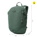 Mochila Universitaria Deportto Porta Laptop 14" Verde Hombre