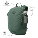Mochila Universitaria Deportto Porta Laptop 14" Verde Hombre