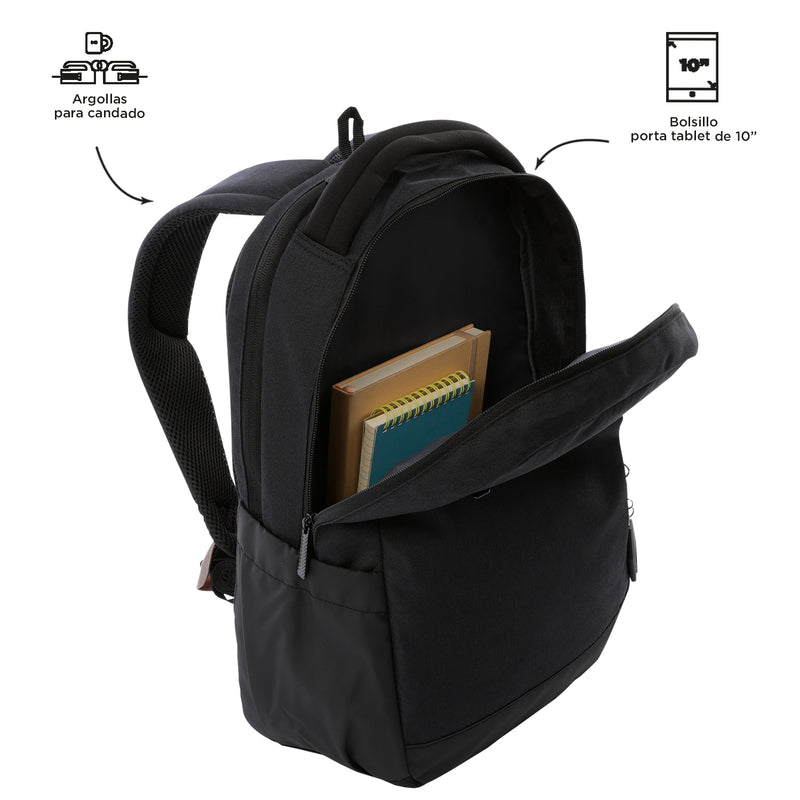 Mochila Ejecutiva Porta PC 14" Deleg 2.0 Negra