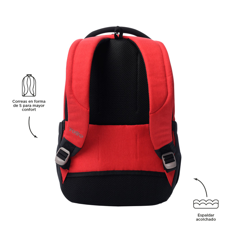 Mochila Ejecutiva Porta PC 14" Deleg 2.0 Roja