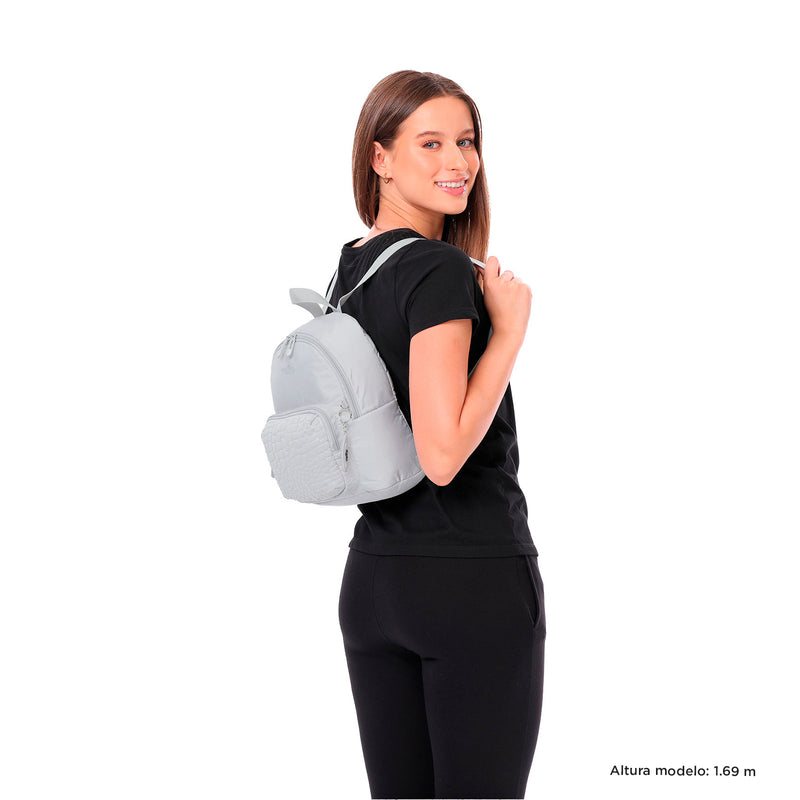 Mochila Universitaria Baltra Gris Mujer