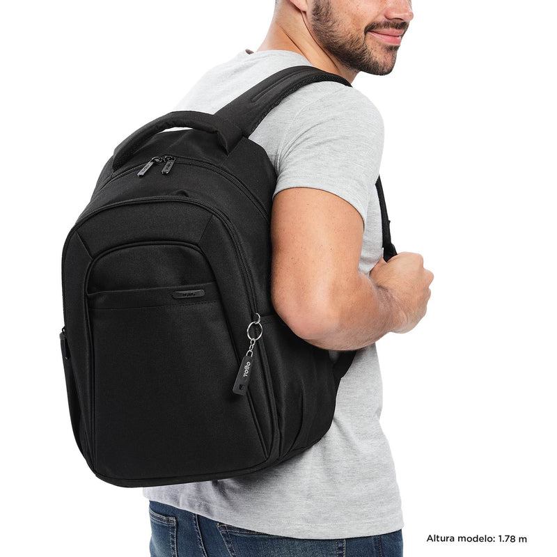 Mochila Ejecutiva Porta PC 14" Wivetto Negro Hombre