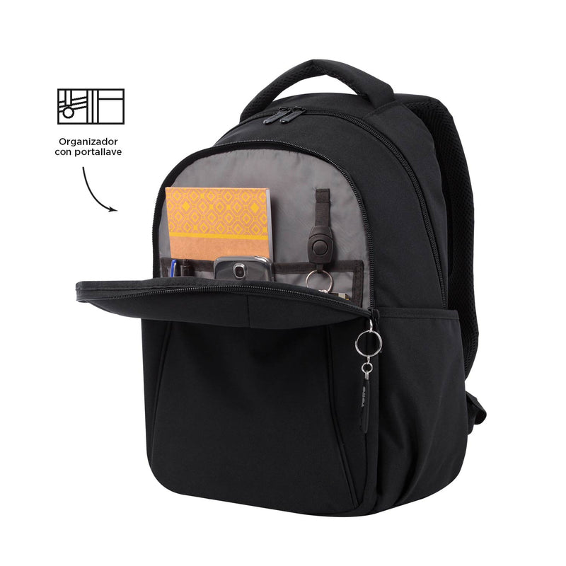 Mochila Ejecutiva Porta PC 14" Wivetto Negro Hombre