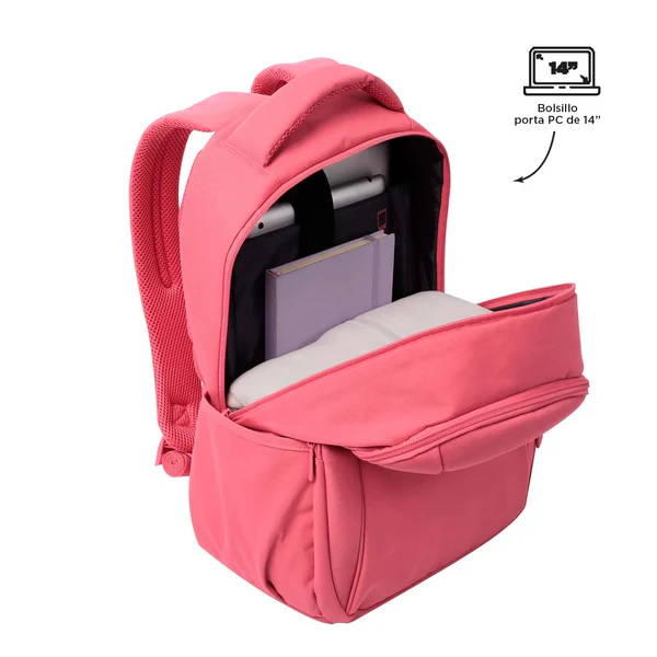 Mochila Ejecutiva Porta PC 14" Wivetto Rosada Mujer