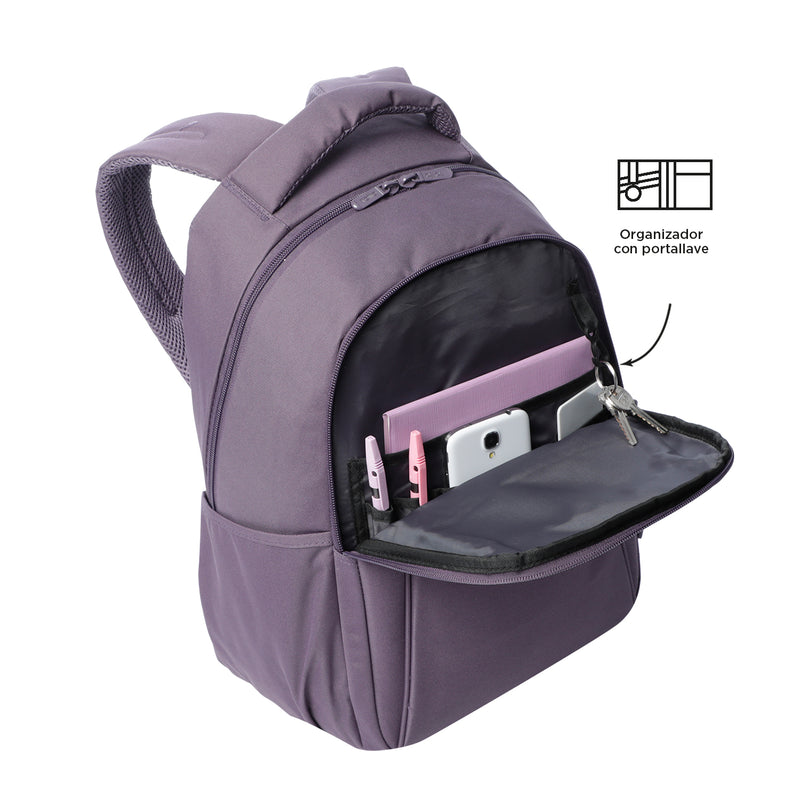 Mochila Ejecutiva Porta PC 16" Wivetto Morada Mujer