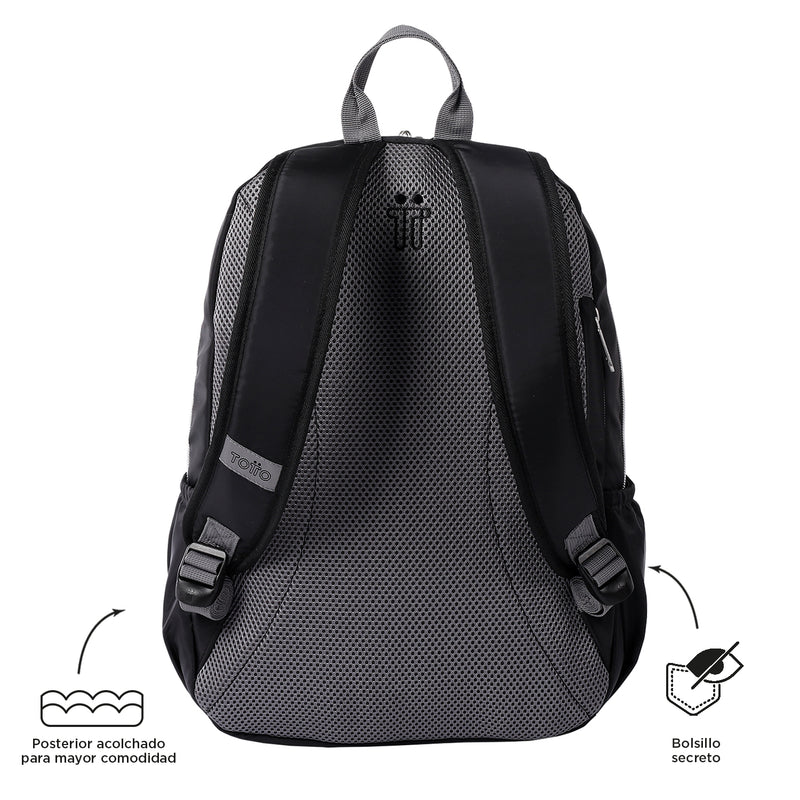 Mochila Aynatto Porta PC - Color: Negro