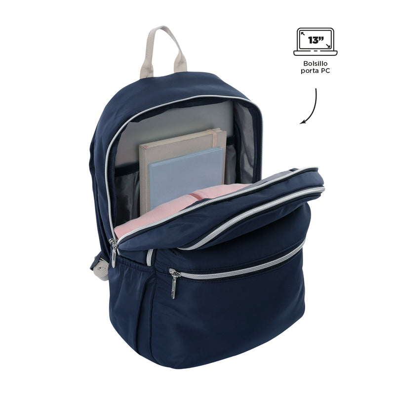 Mochila Aynatto Porta PC 13" Azul Mujer